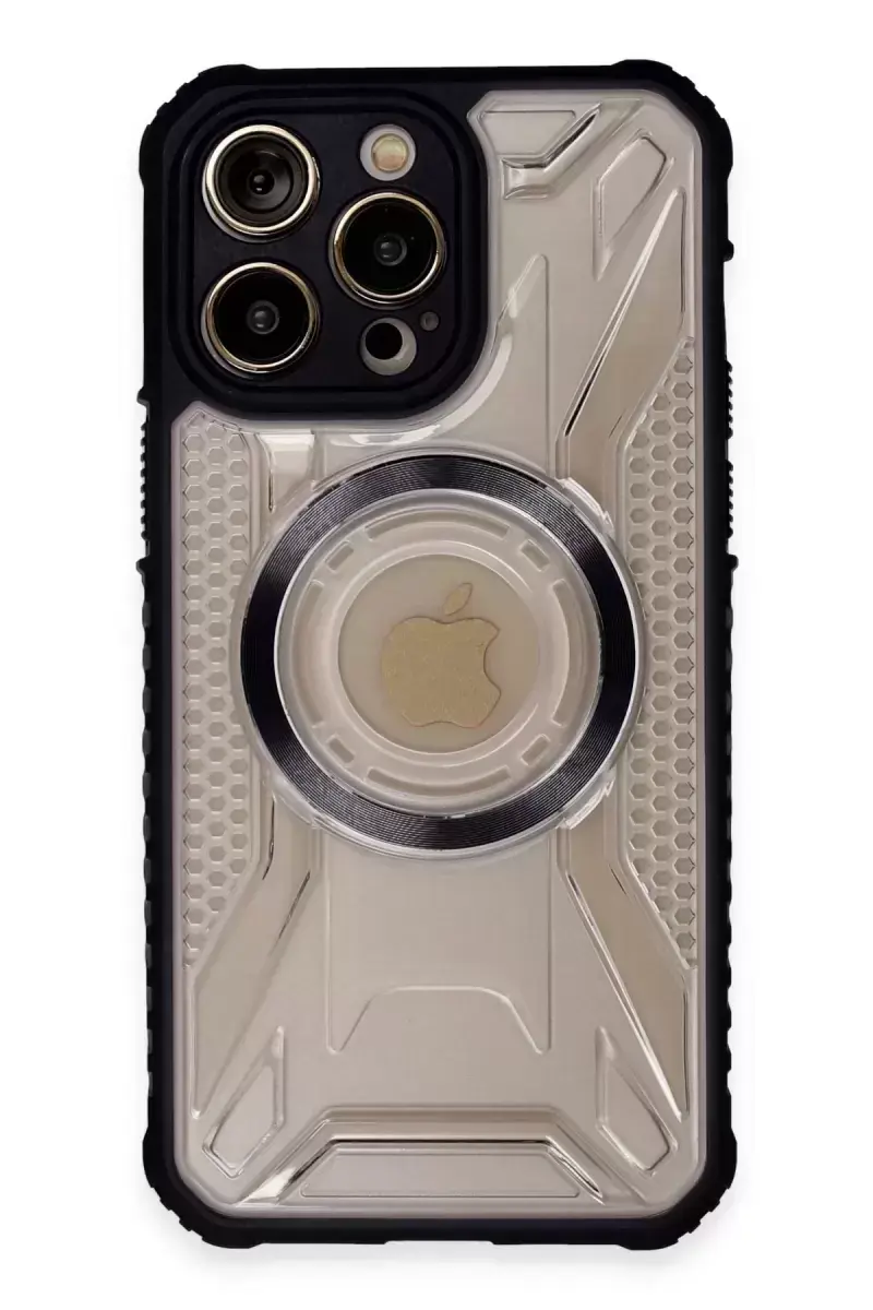 Newface Apple İphone 14 Pro Max Kılıf Prag Magneticsafe Kapak - Siyah