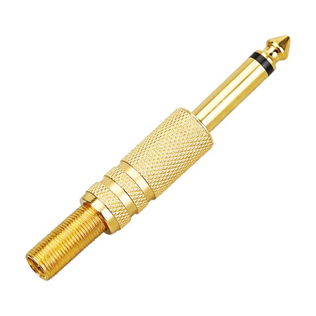 3.5 Mm Mono Gold Metal Jack Fiş