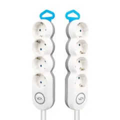 Vea Ve-2s4s 4'lü 1.5 Metre Kablolu Anahtarlı Grup Priz