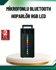 Şarjlı Işıklı Bluetooth Hoparlör | Usb, Aux, Tf Kart Ve Radyo Destekli