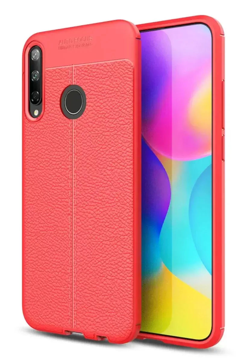 Newface Huawei P40 Lite E Kılıf Auto Focus Kapak - Kırmızı