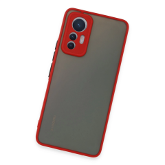 Xiaomi Mi 12 Lite Kılıf Montreal Silikon Kapak - Kırmızı