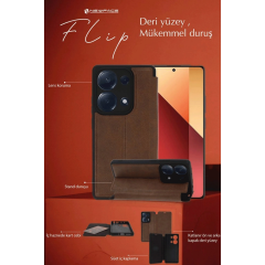Samsung Galaxy A35 5g Kılıf Flip Cover - Kırmızı