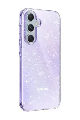 Newface Samsung Galaxy A25 5g Kılıf Glow Kapak - Mor