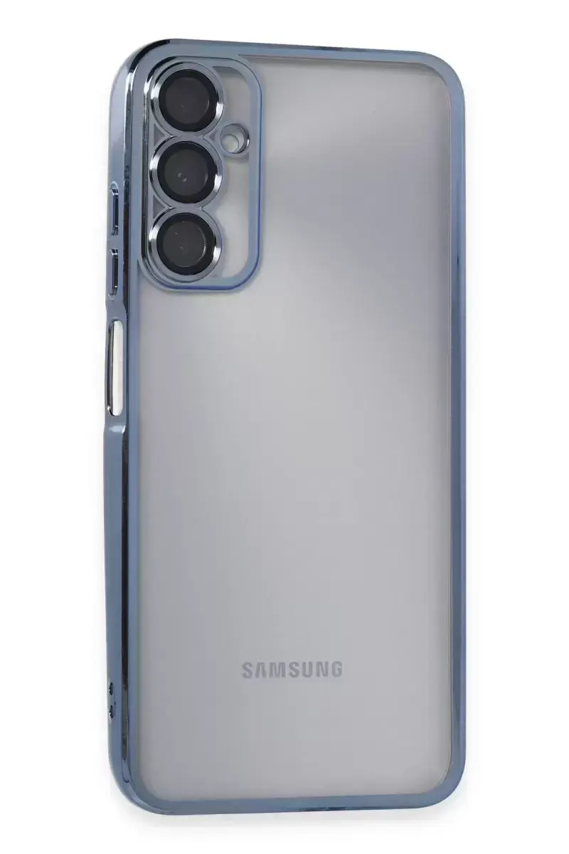 Newface Samsung Galaxy A05s Kılıf Razer Lensli Silikon - Açık Mavi