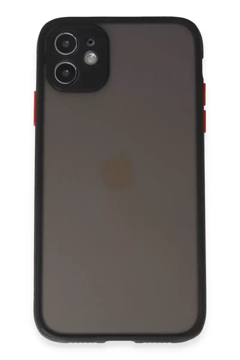 Newface İphone 11 Kılıf Montreal Silikon Kapak - Siyah