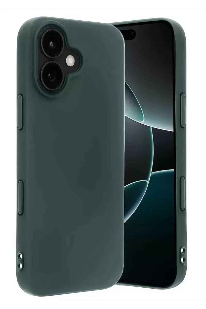 Newface Apple İphone 17 First Silikon - Koyu Yeşil