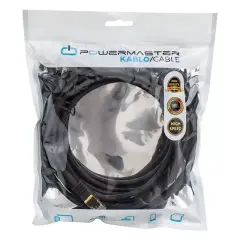 Powermaster Pmcat75 Siyah Cat7 5 Metre 10gbps 600mhz Lan Ethernet Kablosu - Rj45 26awg Bakır