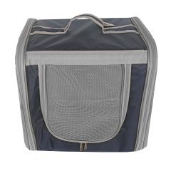 Markapet Çift Cam Kedi Köpek Taşıma Çantası 32x40x42 cm Lacivert