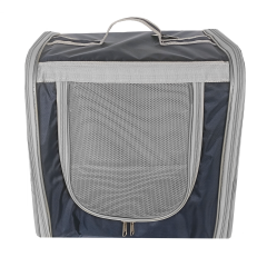 Markapet Çift Cam Kedi Köpek Taşıma Çantası 32x40x42 cm Lacivert