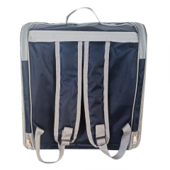 Markapet Çift Cam Kedi Köpek Taşıma Çantası 32x40x42 cm Lacivert