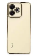 Newface Xiaomi Redmi 13 4g Kılıf Razer Lensli Silikon - Gold