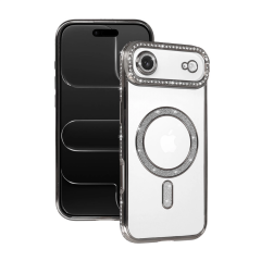 İphone 17 Air Joke Simli Magneticsafe Kılıf - Gümüş