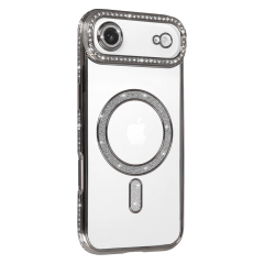 İphone 17 Air Joke Simli Magneticsafe Kılıf - Gümüş