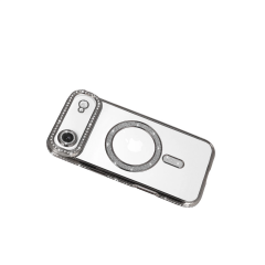 İphone 17 Air Joke Simli Magneticsafe Kılıf - Gümüş