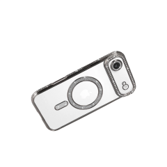 İphone 17 Air Joke Simli Magneticsafe Kılıf - Gümüş