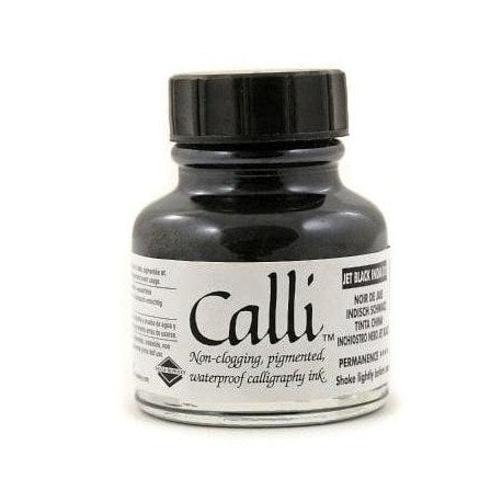 Calli Kaligrafi Mürekkebi 29,5ml N:010 Jet Black India