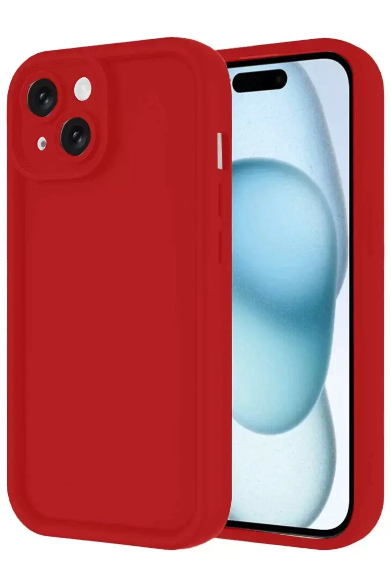 Newface İphone 14 Kılıf Viera Silikon - Kırmızı