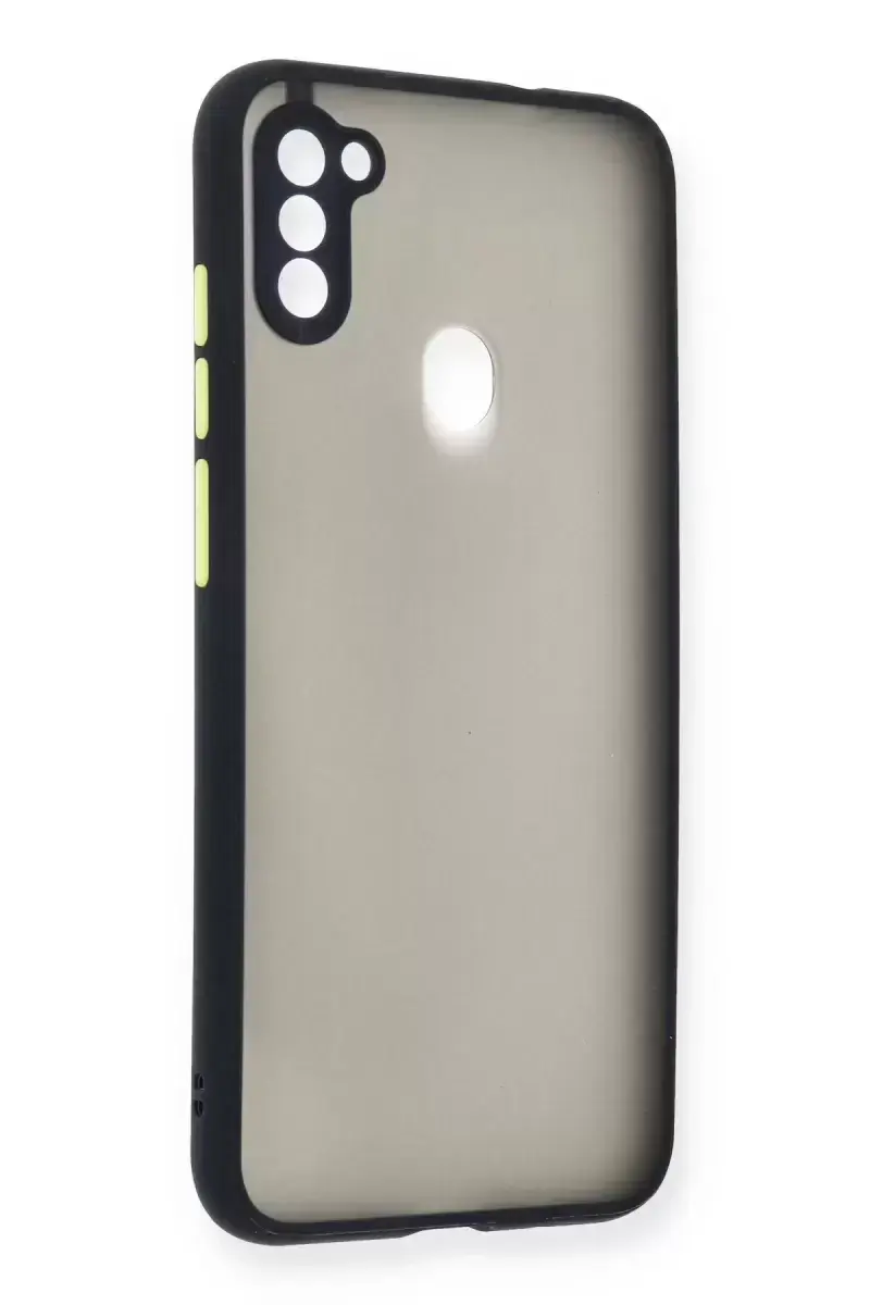 Newface Samsung Galaxy A11 Kılıf Montreal Silikon Kapak - Lacivert