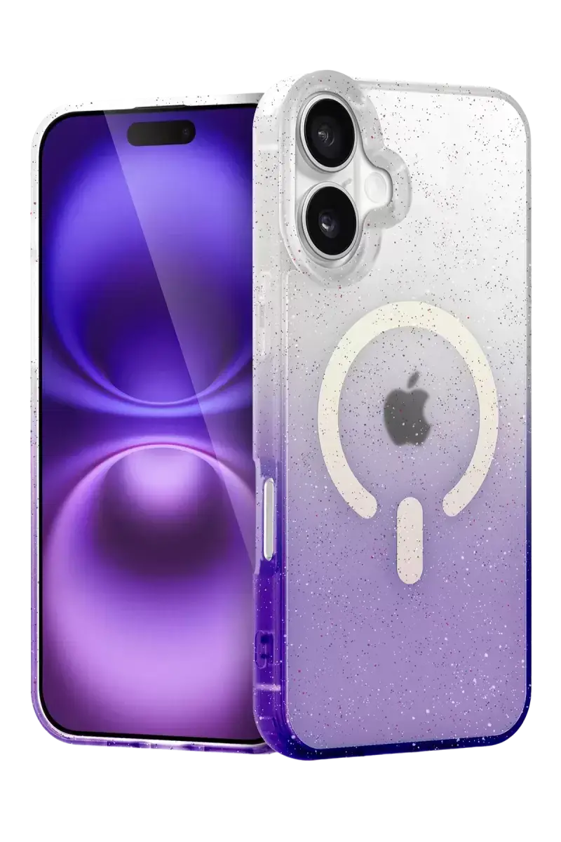 Newface Apple İphone 16 Plus Pummel Shiny Magsafe Kapak - Mor