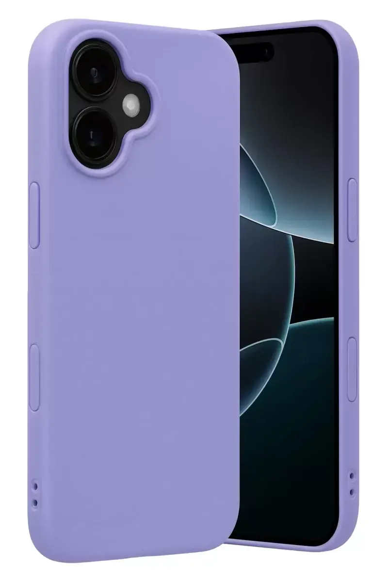 Newface Apple İphone 17 Nano İçi Kadife Silikon - Lila