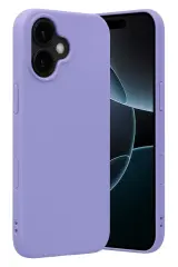 Newface Apple İphone 17 Nano İçi Kadife Silikon - Lila
