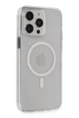 Newface Apple İphone 15 Pro Max Kılıf Tron Şeffaf Magsafe Kapak - Şeffaf