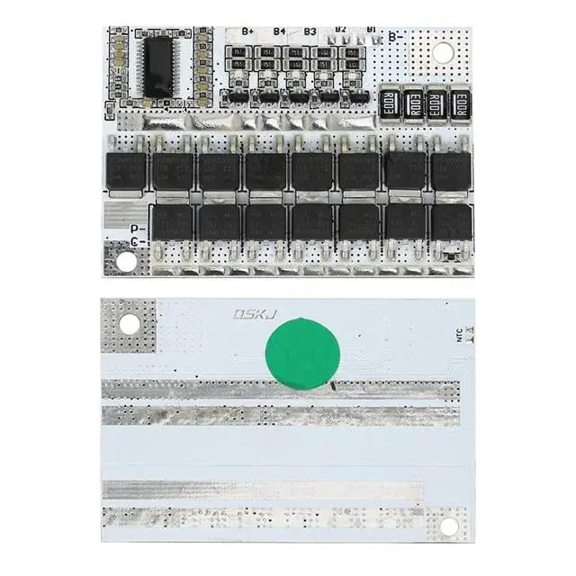 Weko Wk-6776 5s 12v 100a Bms Devresi Lityum Batarya Şarj Modülü Koruma Kartı 60x46x3.5mm