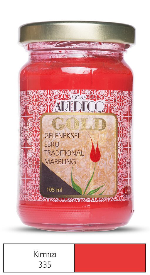 Gold Geleneksel Ebru Boyası 105ml - 335 Kırmızı