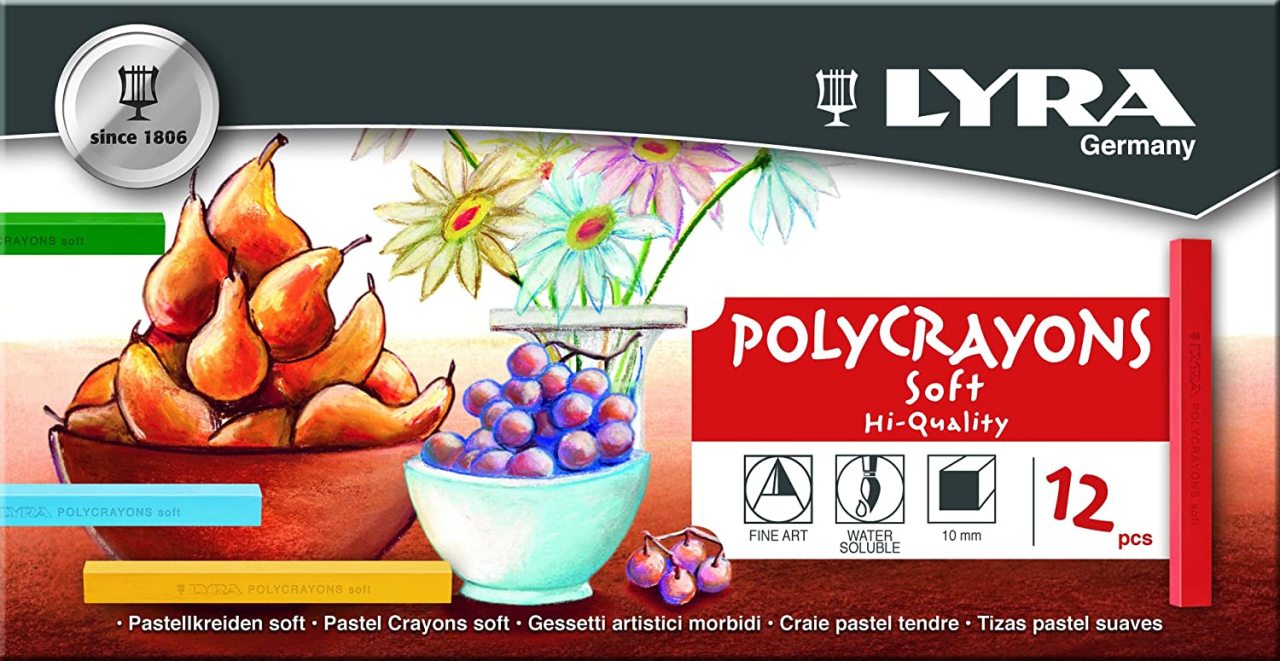 Polycrayons Soft - Toz Pastel 12 Renk