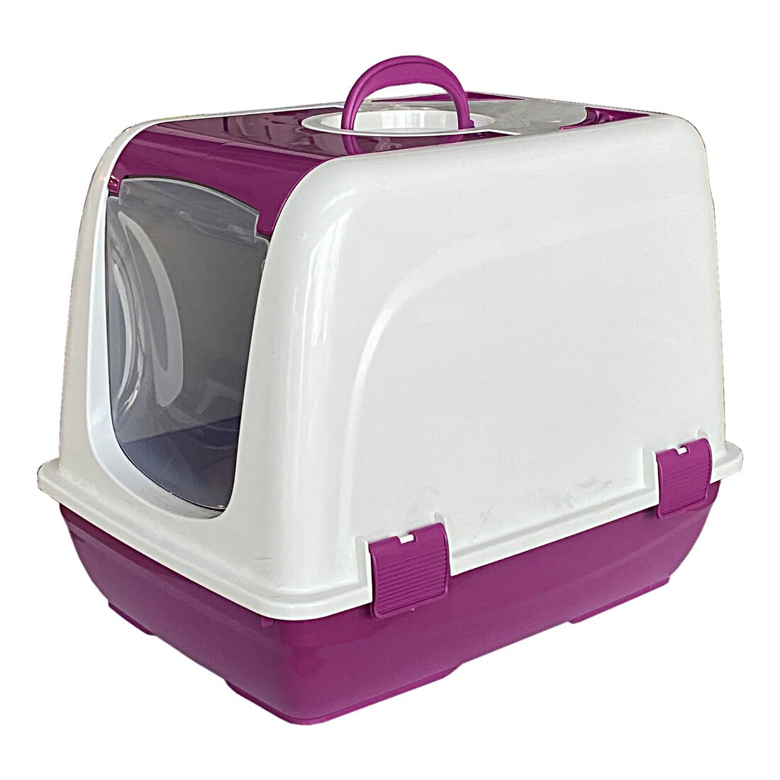 Markapet Lüx Kapalı Kedi Tuvaleti 48x36x36 cm Mor