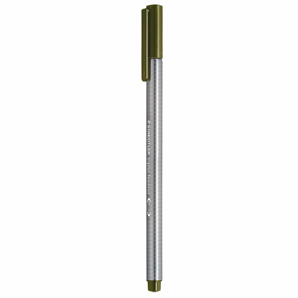 Üçgen Fineliner - 0.3 mm - Zeytin Yeşili