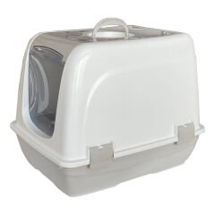 Markapet Lüx Kapalı Kedi Tuvaleti 48x36x36 cm Gri