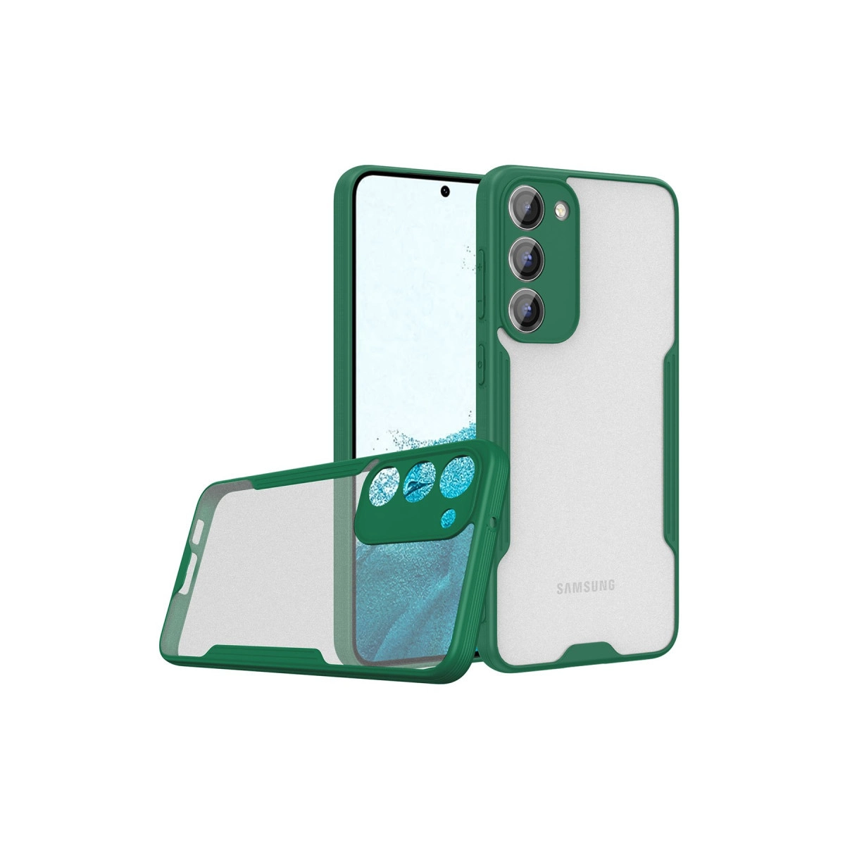 Samsung Galaxy S23 Plus Kılıf Platin Silikon - Yeşil