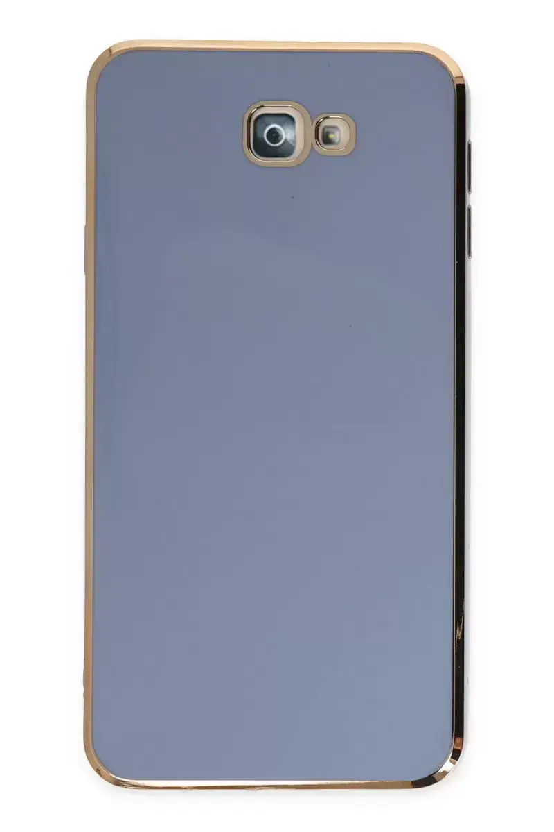 Newface Samsung Galaxy J7 Prime Kılıf Volet Silikon - Mavi