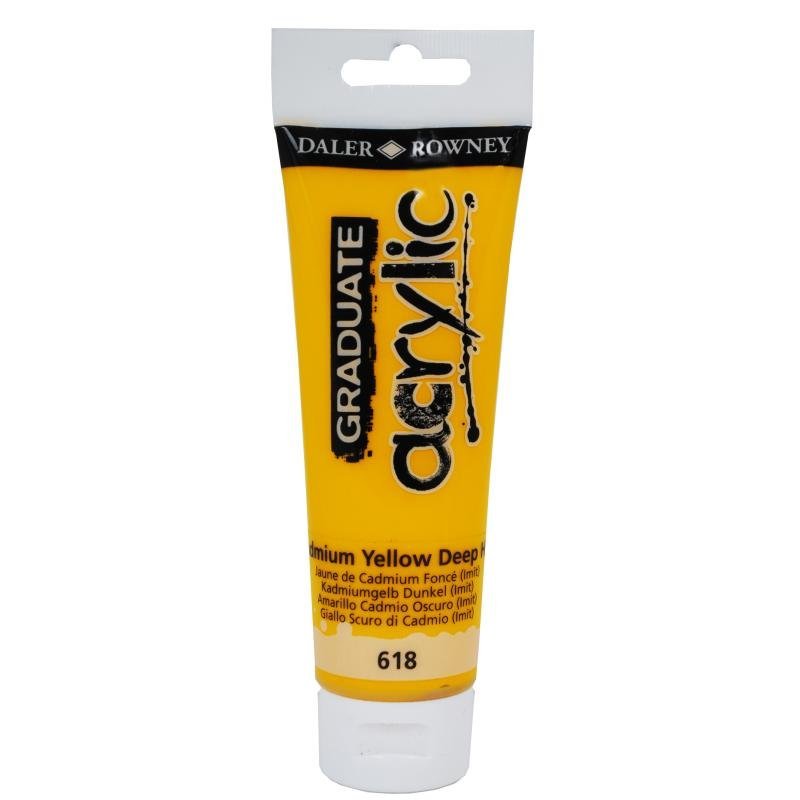 Graduate Akrilik Boya 120ml 618 Cadmium Yellow Deep Hue
