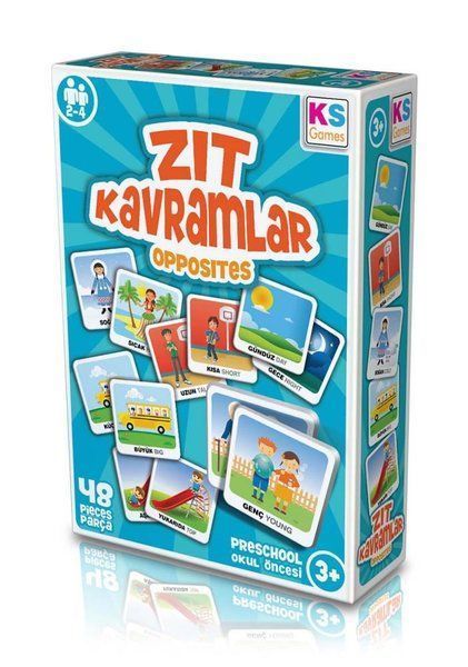 KS Games Zıt Kavramlar Eşletirme Oyunu 48 Parça