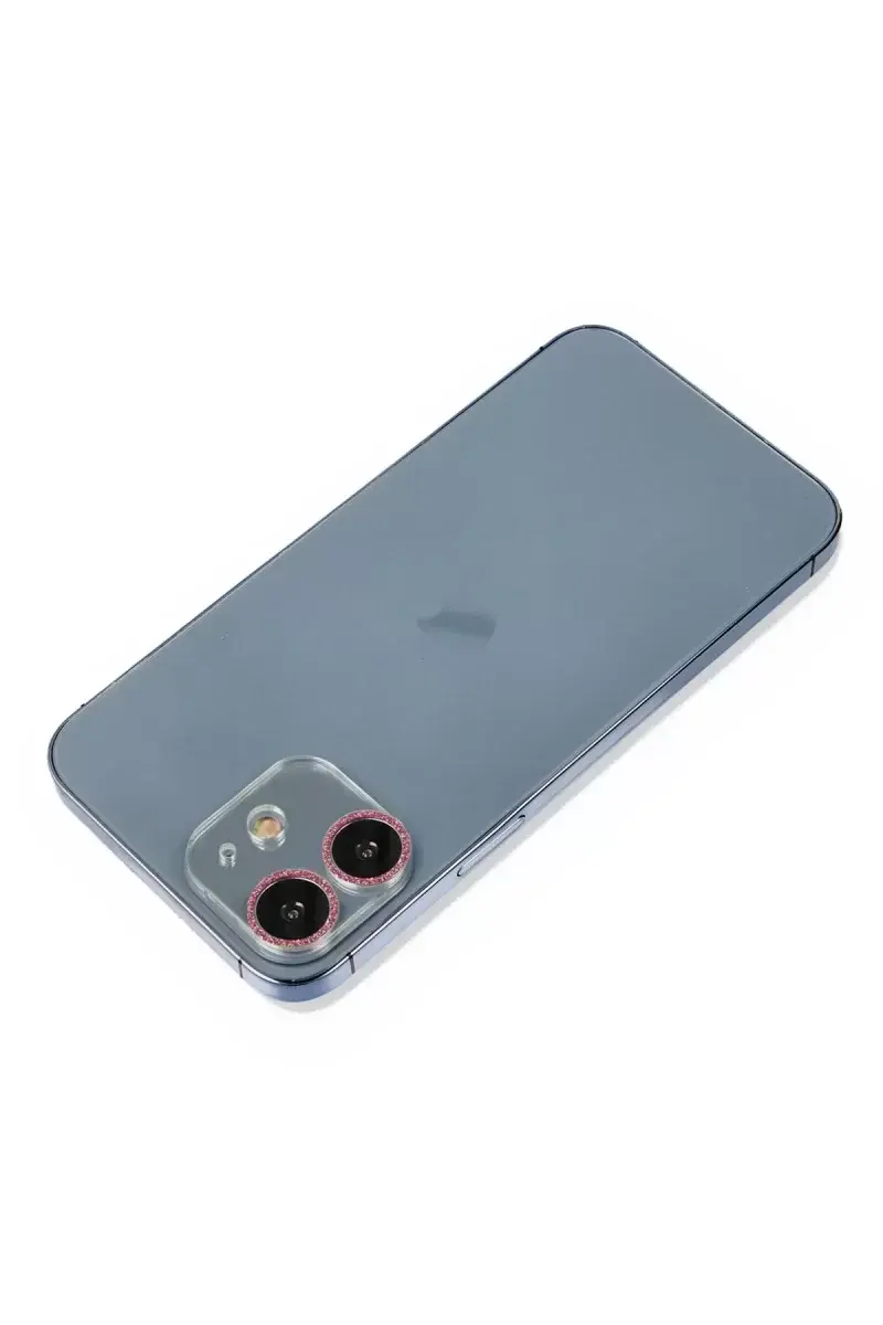 Newface İphone 12 Shine Kamera Lens Koruma Cam - Pembe