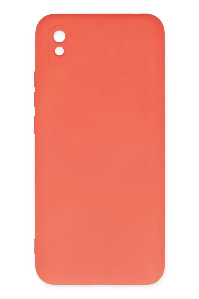 Newface Xiaomi Redmi 9a Kılıf Nano İçi Kadife Silikon - Turuncu