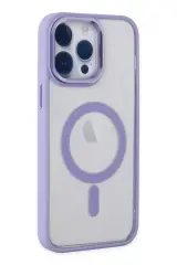 Newface Apple İphone 14 Pro Max Kılıf Room Magneticsafe Silikon - Lila