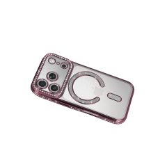 İphone 17 Pro Max Joke Simli Magneticsafe Kılıf - Pembe