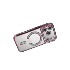 İphone 17 Pro Max Joke Simli Magneticsafe Kılıf - Pembe