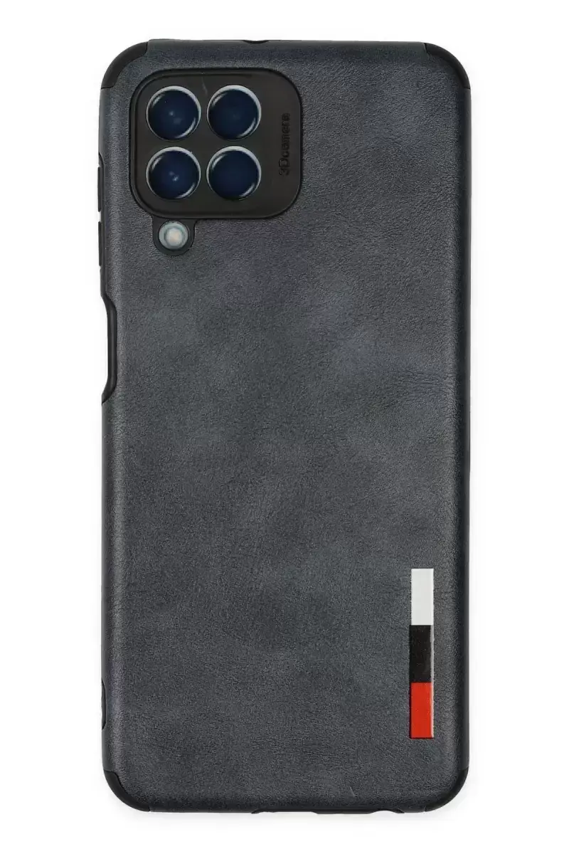 Newface Samsung Galaxy M33 Kılıf Loop Deri Silikon - Lacivert
