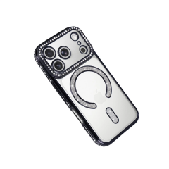 İphone 17 Pro Max Joke Simli Magneticsafe Kılıf - Siyah