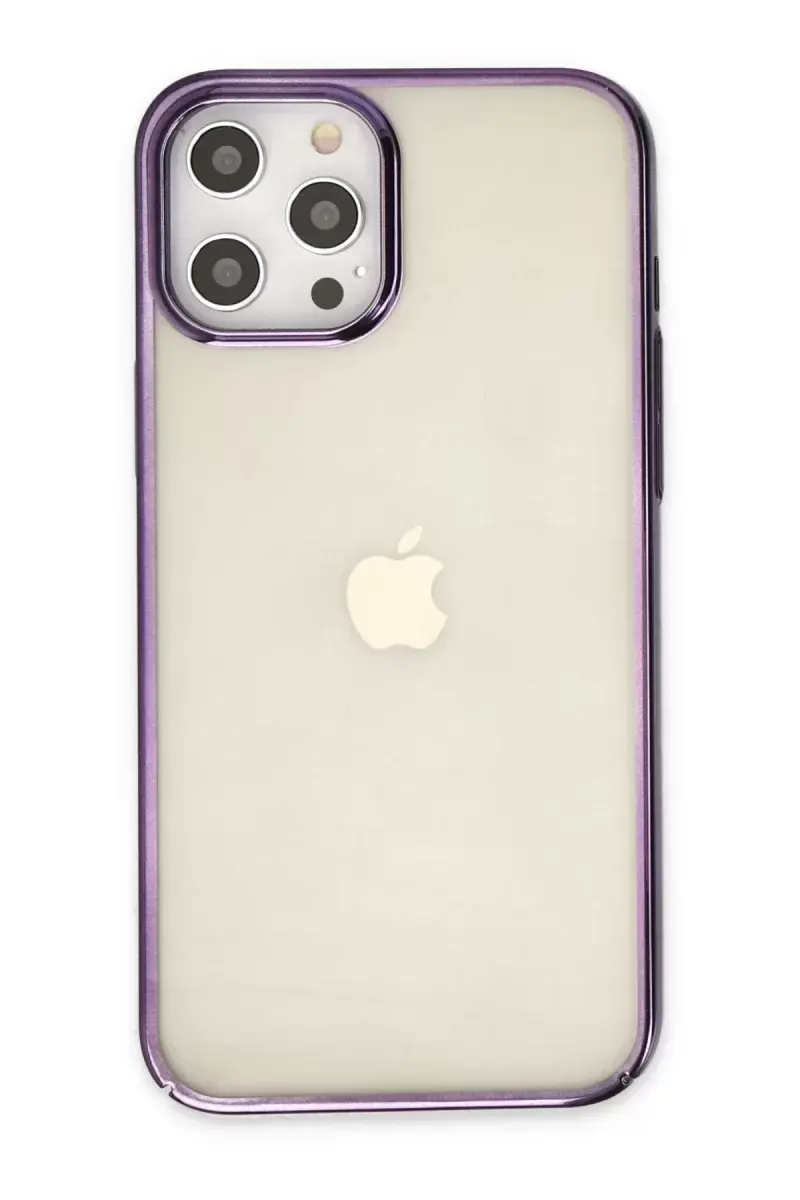 Newface İphone 12 Pro Max Kılıf Element Silikon - Mor