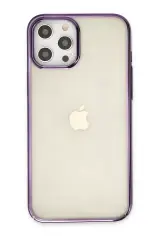 Newface İphone 12 Pro Max Kılıf Element Silikon - Mor