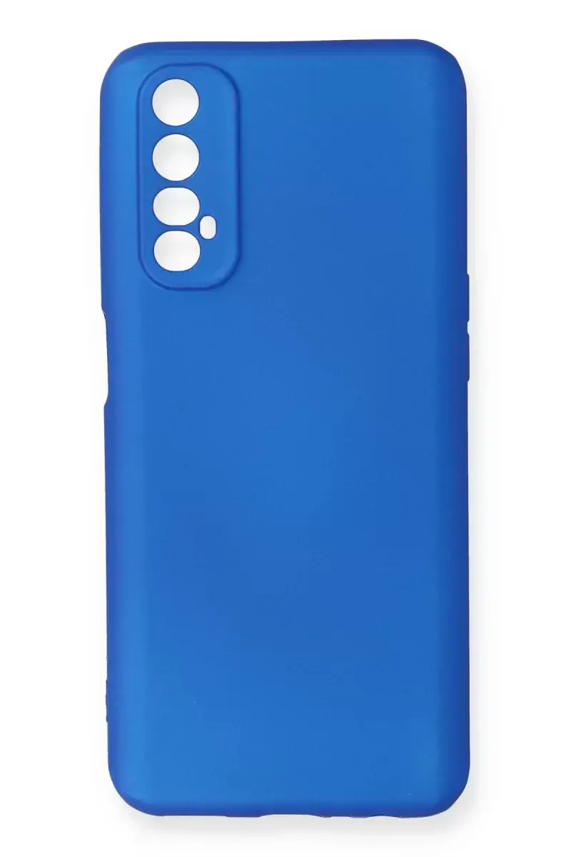 Newface Realme 7 Kılıf First Silikon - Mavi