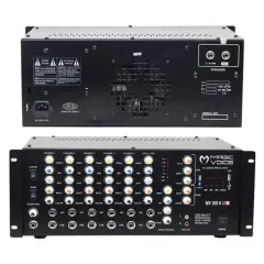 Magicvoice Mv-300ef-tr 300 Watt 6 Mikrofon Girişli Usb-bluetooth Destekli Trafolu Mixer Anfi