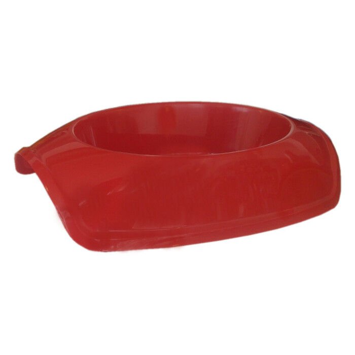 Cado Pet Plastik Kedi Köpek Mama Su Kabı 600 ml Kırmızı