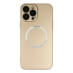 İphone 13 Pro Kılıf Jack Magneticsafe Lens Silikon - Gold
